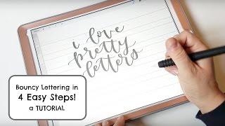 Bouncy Lettering Tutorial - How to Create Bounce Calligraphy in 4 Easy Steps!