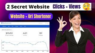 2 Secret Website Clicks + Views (Traffic) Website Traffic And Url Shortener Clicks @SatishKVideos