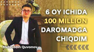 WELLNOR KOMPANIYASIDA BIZNES BOSHLAB 100 MILLION DAROMADGA ERISHDIM