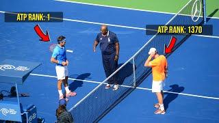 What Happens if ATP No.1 faces ATP No.1370? | Tennis Rarest Match