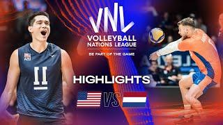  USA vs.  NED - Highlights Week 1 | Men's VNL 2023