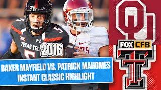 Baker Mayfield vs. Patrick Mahomes | 2016 Oklahoma vs. Texas Tech | FOX CFB Classics