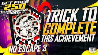 Trick ! Get Free 215 Achievement Points | No Escape (Hawked Eye) Achievement |PUBGM