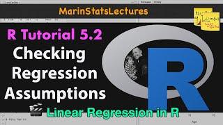 Checking Linear Regression Assumptions in R | R Tutorial 5.2 | MarinStatsLectures