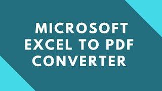 How to convert excel to pdf ?