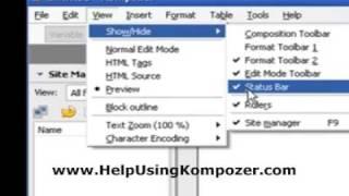 Using Kompozer The Best Free WYSIWYG Editor