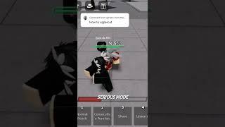 How To Do A Mini Uppercut | The Strongest Battlegrounds TSB #thestrongestbattlegrounds #roblox