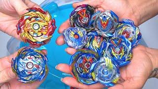 ALL VALKYRIE BEYS vs HYPERION BURN & HELIOS VOLCANO | Beyblade Burst Sparking Super King