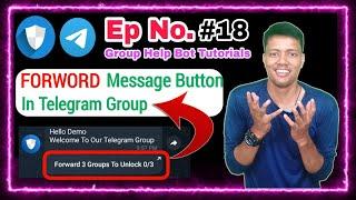  Ep 18 || Enable Force Forword Setting In Telegram Group || Set Forword Button In Telegram Group