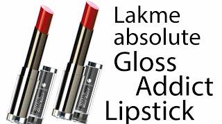 Lakme absolute gloss addict lipstick review {Delhi fashion blogger}