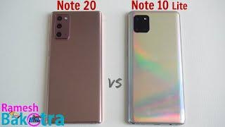 Samsung Galaxy Note 20 vs Note 10 Lite SpeedTest and Camera comparison