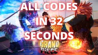 All Grand Piece Online Codes in 32 Seconds