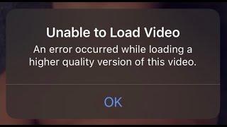 Unable To Load Video On iPhone