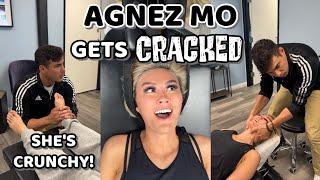 AGNEZ MO GETS ADJUSTED...again!  Full Chiropractic Treatment + CRACKS with Dr. Tyler