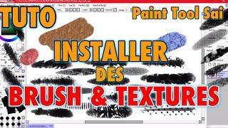 TUTO: COMMENT AJOUTER DES BRUSH ET TEXTURES SUR PAINT TOOL SAI