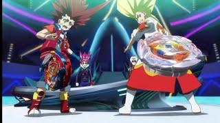 Aiger & Ranjiro Vs Lane & Shu | Beyblade burst superking/sparking Episode 40