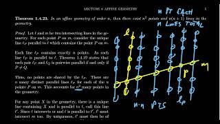 The Order of an Affine Geometry