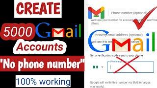 how to create unlimited gmail account //how to create Gmail account without phone number