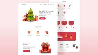 Create a Responsive Christmas Website Design Using HTML CSS & JavaScript ️