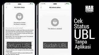 Cara Cek Status UBL/Unlock Bootloader Hp Xiaomi Tanpa PC