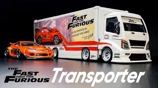 The Fast & Furious Transporter 8 wheels Paul Walker Toyota Supra Tomica Transporter Custom