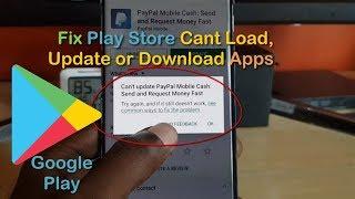 Google Play Store Wont Open,Load, Update or Download Apps Fix