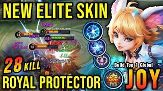 28 Kills!! Royal Protector Joy New ELITE Skin!! - Build Top 1 Global Joy ~ MLBB