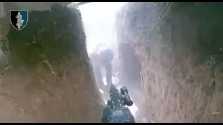 [RAW FOOTAGE] Ukrainian SOF soldier eliminating 4 russian soldiers in CQB while clearing trench