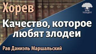 Качество, которое любят злодеи. Рав Даниэль Маршальский