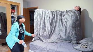 FLOATING IN BED (LEVITATION) PRANK ON GIRLFRIEND!! *SHE FREAKED OUT**