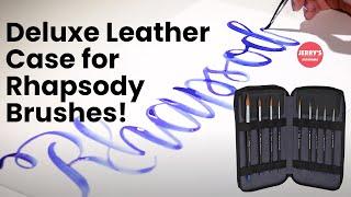 Deluxe Leather Case for Rhapsody Kolinsky Brushes