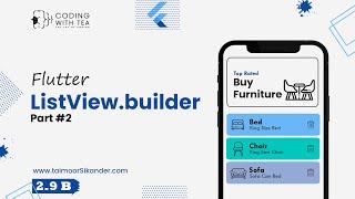 2.9 (b) - Flutter List View Builder | Flutter Tutorials for beginners 2023