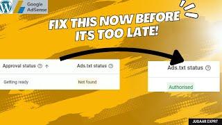 Ads.txt status not found | How to add ads.txt file in WordPress for AdSense