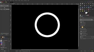 How to draw circles in GIMP (filled and hollow)