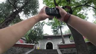 Walking Beijing City 4K | Walking in the rain in Xiangshan Park - Part 1