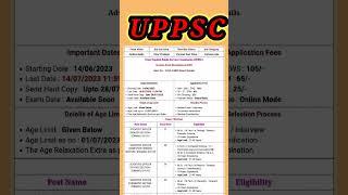 UPPSC New vacancy 2023|| UPPSC New requirements|| Govt job notification @ObjectiveCenter