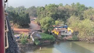 Goa's Zuari bridge || scariest Rail bridge