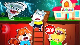 Oh No! Wolfoo's School Hit By A Storm!? | Wolfoo New Episodes 2D Animation | Wolfoo TV