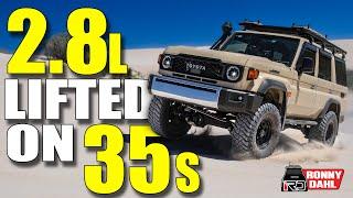 NEW 2.8l LANDCRUISER lifted with 35's, How will it handle the bigger tyres?