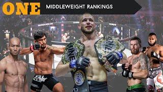 ONE Championship Middleweight Rankings