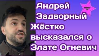 Андрей Задворный не сдержался и высказал все о Злате Огневич:"Я так и не понял, зачем этот человек..