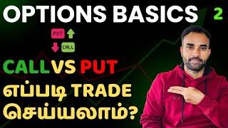 Call vs Put Option எப்படி trade செய்யலாம்? | Options Basics in Tamil | E02