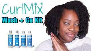 CurlMix Wash + Go Kit on Type 4 Natural Hair