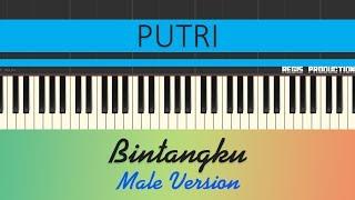 Putri - Bintangku MALE (Karaoke Acoustic) by regis