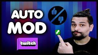 COMO MODERAR NA TWITCH COM O AUTOMOD (moderador "automático" no chat da Twitch)