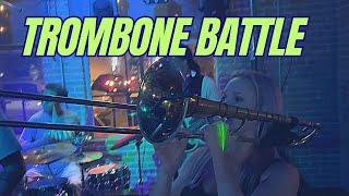 TROMBONE BATTLLE // Trading trombone solos with Nicho White Gold and Lisa Liz