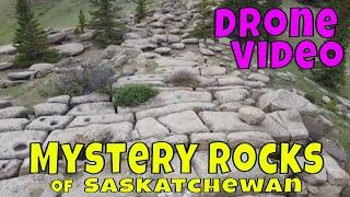 Mystery Rocks of Saskatchewan Drone Video - Canada