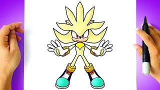 How to DRAW SUPER SILVER - Silver the Hedgehog - Sonic