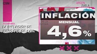 LA INFLACIÓN DE JUNIO FUE DE 4,6%