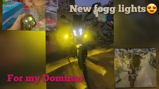 Ride se pehle ready hai apni nightfury. installed new fogg lights and Visor. #dominar400 #gopro